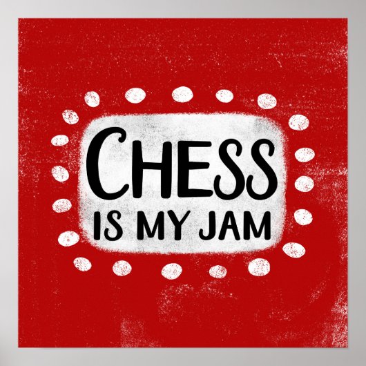 Poster Le jeu d'échecs est mon pot de jambe Wall Art (Devant)