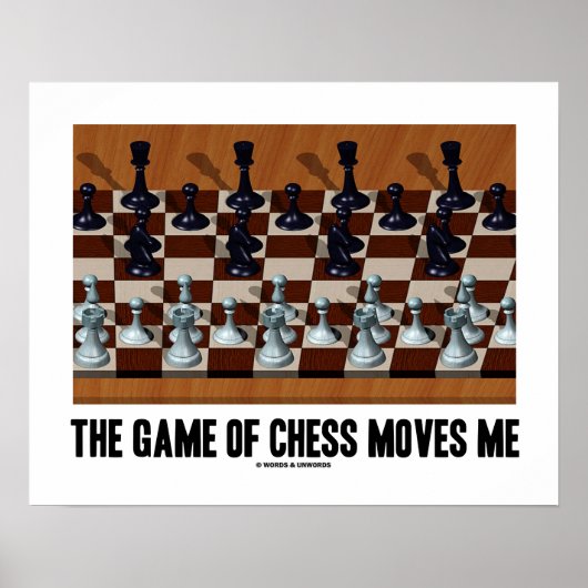 Poster Le Jeu D'Échecs Me Déplace Stéréogramme D'Échecs (Devant)