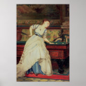 Poster Le jeu des billards, 19ème siècle (Devant)