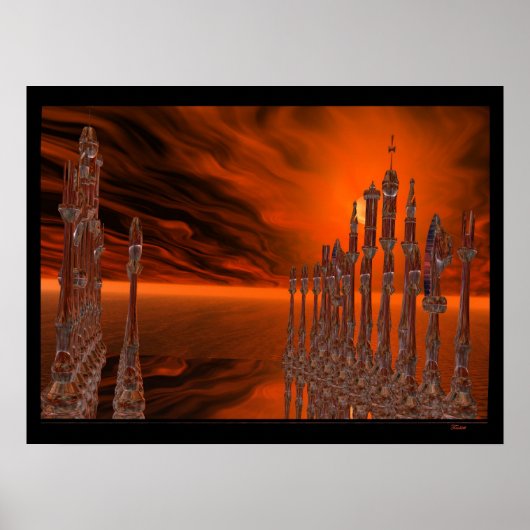 Poster Le jeu des échecs (Devant)