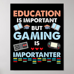 Poster Le Jeu Vidéo Pour L'Éducation Aux Chemises Est Imp
