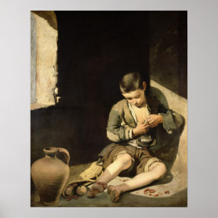 Poster Le jeune mendiant, c.1650