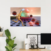 Poster Le jogger (Bureau à domicile)