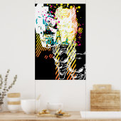 Poster Le Joker Neon Montage (Cuisine)