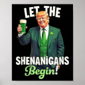 Poster Le Jour de la Saint Patrick laisse les Shenanigans (Devant)