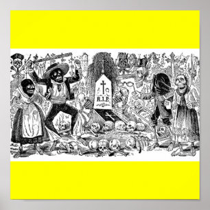 Poster Le Jour des Morts, Mexique. Vers le début des anné