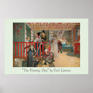 Poster Le Jour du nom par Carl Larsson Fine Art