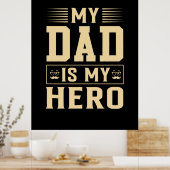 Poster Le Jour du Père My Dad Is My Hero (Cuisine)