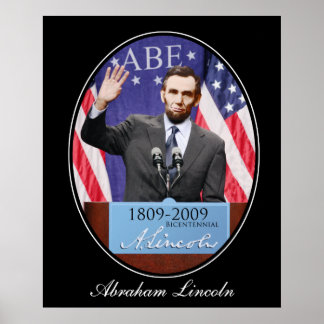 Poster Le jour moderne Abraham Lincoln