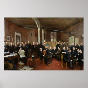 Poster Le Journal des débats, 1889