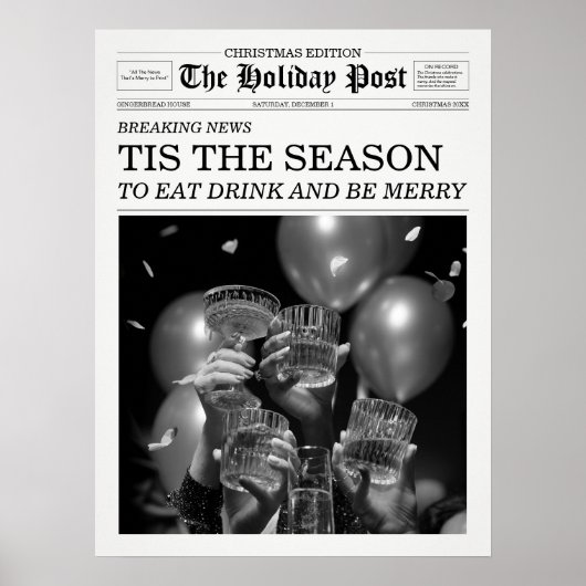 Poster Le Journal des Fêtes de Noël C'est la Saison de la (Devant)