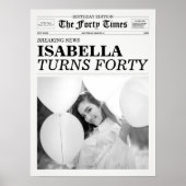 Poster Le journal Quarty Times 40e anniversaire (Devant)