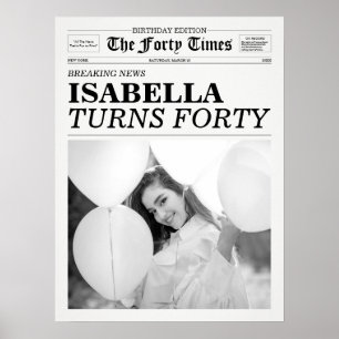 Poster Le journal Quarty Times 40e anniversaire