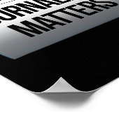 Poster Le journalisme pose problème et non l'ennemi contr (Coin)