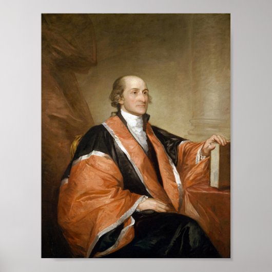 Poster Le juge en chef John Jay Portrait - Gilbert Stuart (Devant)