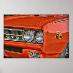 Poster Le juge Pontiac 1969 GTO