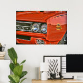 Poster Le juge Pontiac GTO 1969 (Bureau à domicile)