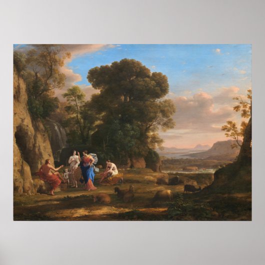 Poster Le jugement de Paris - Claude Lorrain Art (Devant)