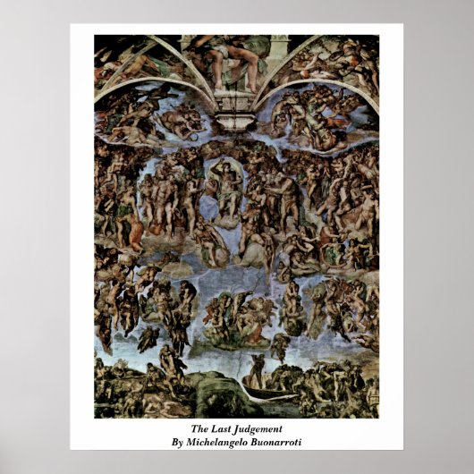 Poster Le Jugement Dernier De Michel-Ange Buonarroti (Devant)