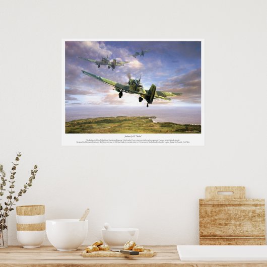 Poster Le Junkers Ju 87 " Stuka " (Cuisine)
