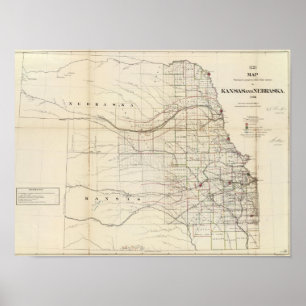 Poster Le Kansas, Nébraska