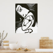 Poster Le Kiss By Moonlight et Ocean (Cuisine)