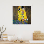Poster Le Kiss, Gustav Klimt (Cuisine)