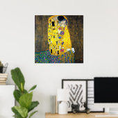 Poster Le Kiss, Gustav Klimt (Bureau à domicile)