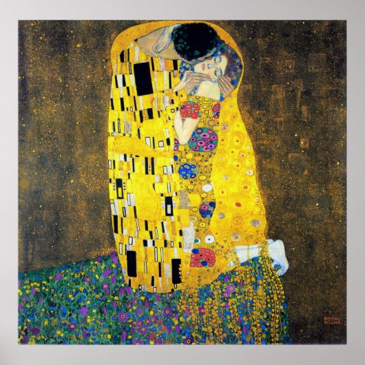 Poster Le Kiss, Gustav Klimt (Devant)