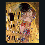 Poster Le Kiss, Gustav Klimt<br><div class="desc">Le Kiss (Der Kuss original) a été peint par Gustav Klimt, et est probablement son oeuvre la plus célèbre. Il a commencé à y travailler en 1907 et c'est le point culminant de sa soi-disant "période d'or". Il représente un couple, dans différentes nuances d'or et de symboles, partageant un baiser...</div>
