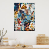 Poster Le Kitsch Bitsch : Détruit Cowgirl Pin-Up No.2 (Cuisine)