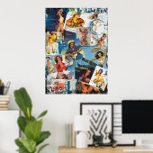 Poster Le Kitsch Bitsch : Détruit Cowgirl Pin-Up No.2 (Bureau à domicile)