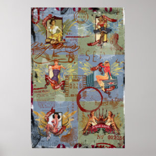 Poster Le Kitsch Bitsch : Détruit Kitsch Bitsch Pin-Ups