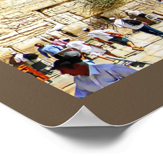 Poster Le Kotel - Mur occidental (Coin)