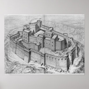 Poster Le Krak des Chevaliers, reconstruction