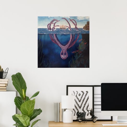 Poster Le Kraken (Bureau à domicile)