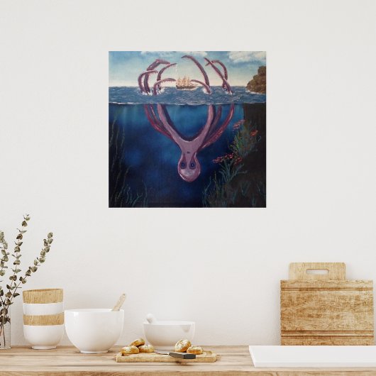 Poster Le Kraken (Cuisine)