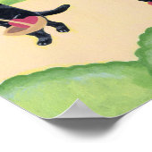 Poster Le Labrador noir dans l'artisanat forestier (Coin)