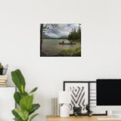 Poster Le lac Canoë (Bureau à domicile)