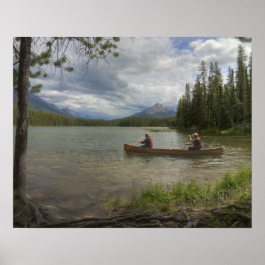 Poster Le lac Canoë (Devant)