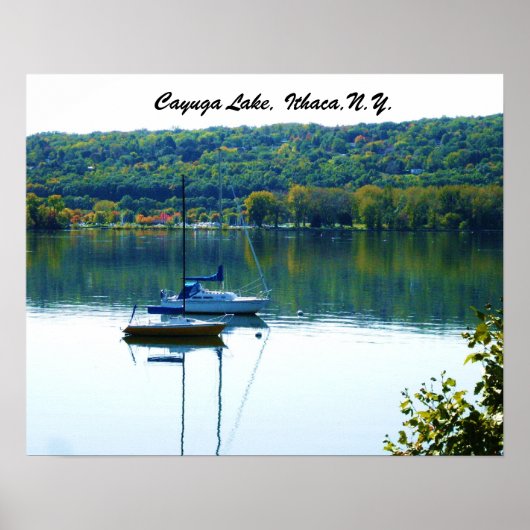 POSTER LE LAC CAYUGA EN AUTOMNE (Devant)