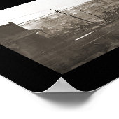 Poster Le lac Charles LA brûlé photo 1910 (Coin)