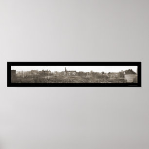 Poster Le lac Charles LA brûlé photo 1910