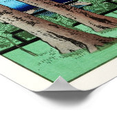 Poster Le lac Chuzenji Hiroshige Art japonais (Coin)