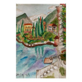 Poster Le lac de Côme (Devant)