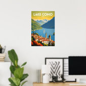 Poster Le lac de Côme (Bureau à domicile)