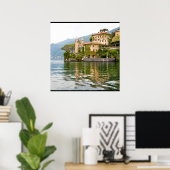 Poster Le lac de Côme en Italie (Bureau à domicile)