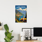 Poster Le lac de Côme Italie (Bureau à domicile)