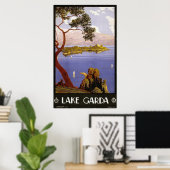 Poster Le lac de Garde (Bureau à domicile)