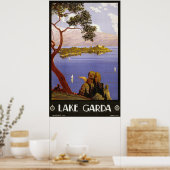 Poster Le lac de Garde (Cuisine)